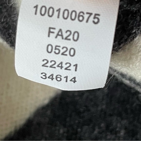 Charter Club Luxury Cashmere Black Zebra Print Crewneck Sweater 47179 - Picture 10 of 14